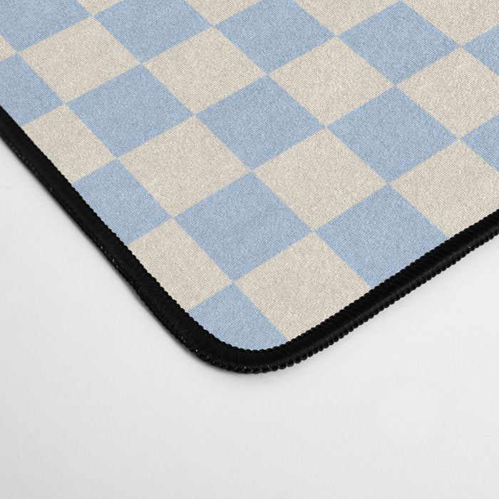 Check II - Baby Blue â Checkerboard Print Desk Mat Gallery Image 4