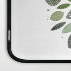 Mid-Century Green Leaves Laptop Sleeve Gallery Image 3