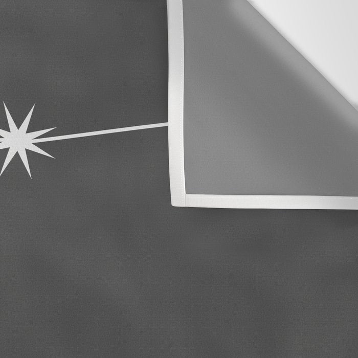 Aquarius Zodiac Star Constellation Line Art Grey Wall Tapestry Gallery Image 3