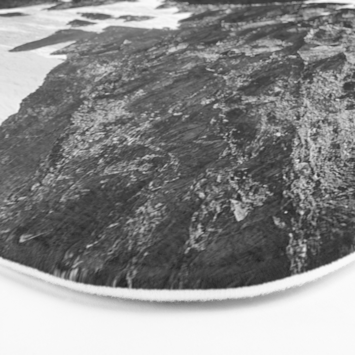 Bodega Bay in Black-and-White Bath Mat Gallery Image 3