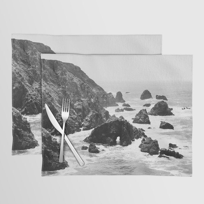 Bodega Bay in Black-and-White Placemat Gallery Image 1
