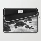 Bodega Bay in Black-and-White Laptop Sleeve Gallery Image 2