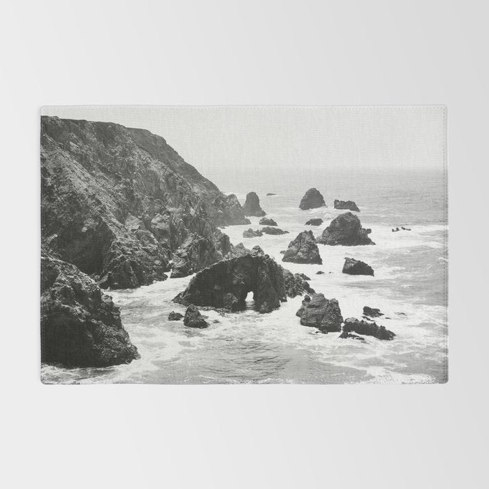Bodega Bay in Black-and-White Rug Gallery Image 2
