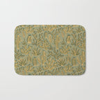 Cactus Desert - green and gold Bath Mat Gallery Image 1
