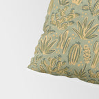 Cactus Desert - green and gold Pillow Sham Gallery Image 4