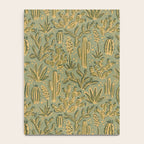 Cactus Desert - green and gold Notebook Gallery Image 4