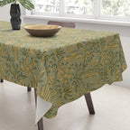 Cactus Desert - green and gold Tablecloth Gallery Image 3