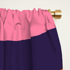 Too Groovy Retro Abstract Flower Power Pattern in Pink Lime Orange Magenta Blue Window Curtain Gallery Image 2