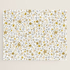Christmas Golden Stars Elegant Celestial Stars Jigsaw Puzzle Gallery Image 1