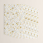 Christmas Golden Stars Elegant Celestial Stars Wrapping Paper Gallery Image 3
