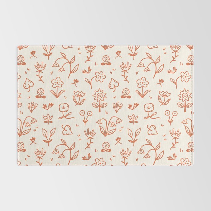 Playful Flower Doodles Rug Gallery Image 2