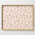 Playful Flower Doodles Serving Tray Gallery Image 1