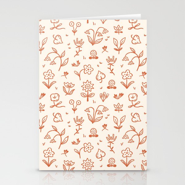 Playful Flower Doodles Stationery Card Gallery Image 2