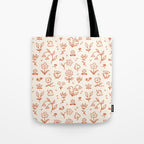 Playful Flower Doodles Tote Bag Gallery Image 1