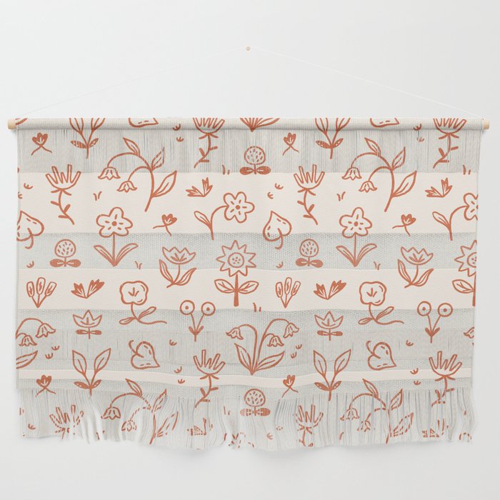 Playful Flower Doodles Wall Hanging Gallery Image 1