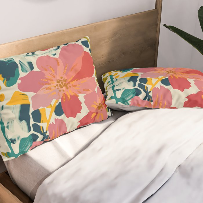 colorful orchid Pillow Sham Gallery Image 2