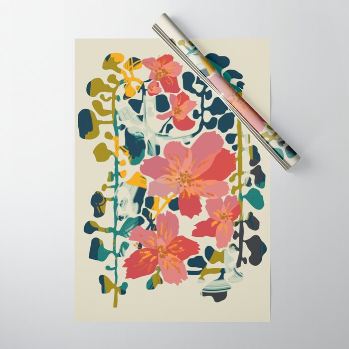 colorful orchid Wrapping Paper Gallery Image 1
