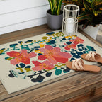 colorful orchid Outdoor Rug Gallery Image 2