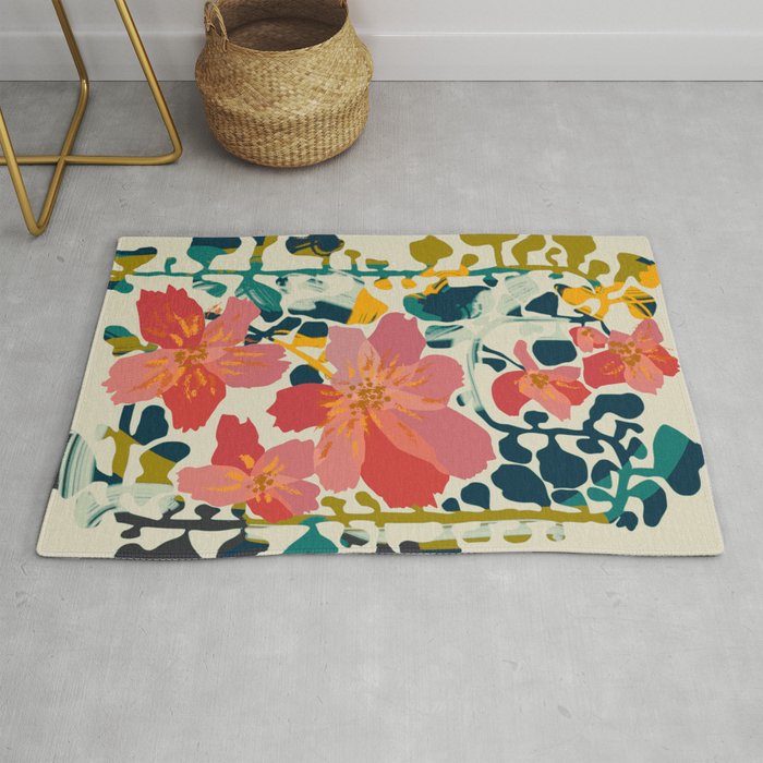 colorful orchid Rug Gallery Image 1