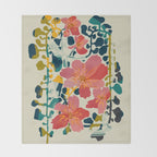 colorful orchid Throw Blanket Gallery Image 2