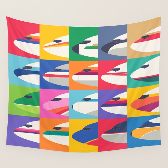 Retro Airline Nose Livery - USA Wall Tapestry