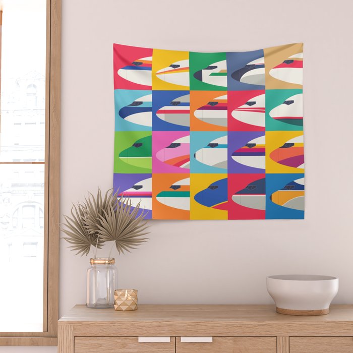 Retro Airline Nose Livery - USA Wall Tapestry Gallery Image 2