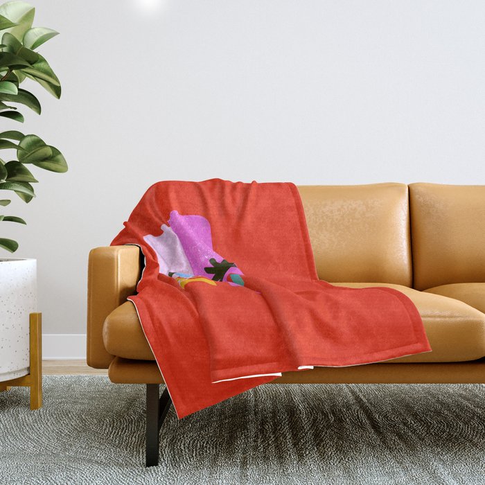 Encrypted Skull Throw Blanket Gallery Image 1