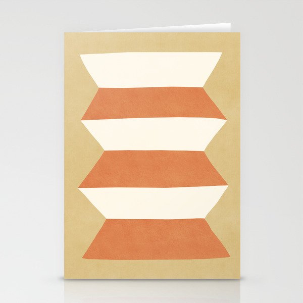 Geometric Vase - Orange Gold  Stationery Card Gallery Image 2