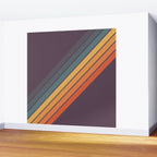 Classic 70s Style Retro Stripes - Dalana Wall Mural Gallery Image 2