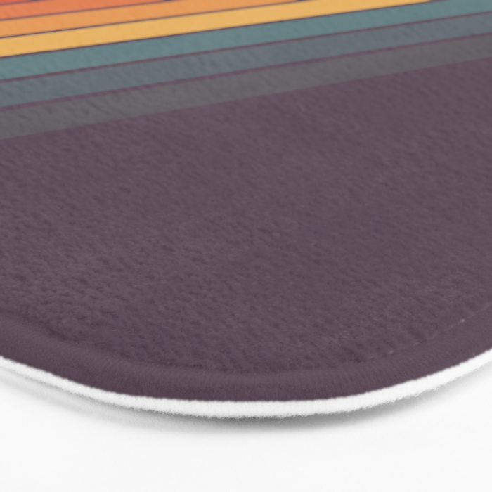 Classic 70s Style Retro Stripes - Dalana Bath Mat Gallery Image 3