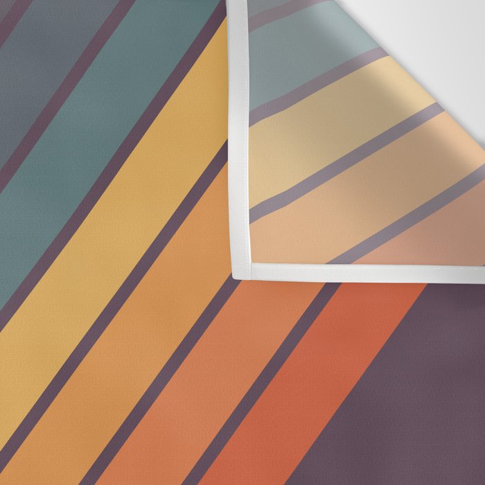 Classic 70s Style Retro Stripes - Dalana Wall Tapestry Gallery Image 3