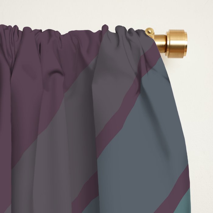 Classic 70s Style Retro Stripes - Dalana Window Curtain Gallery Image 2