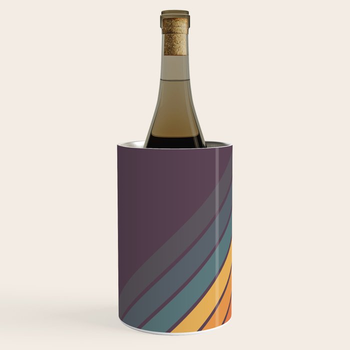 Classic 70s Style Retro Stripes - Dalana Wine Chiller Gallery Image 2