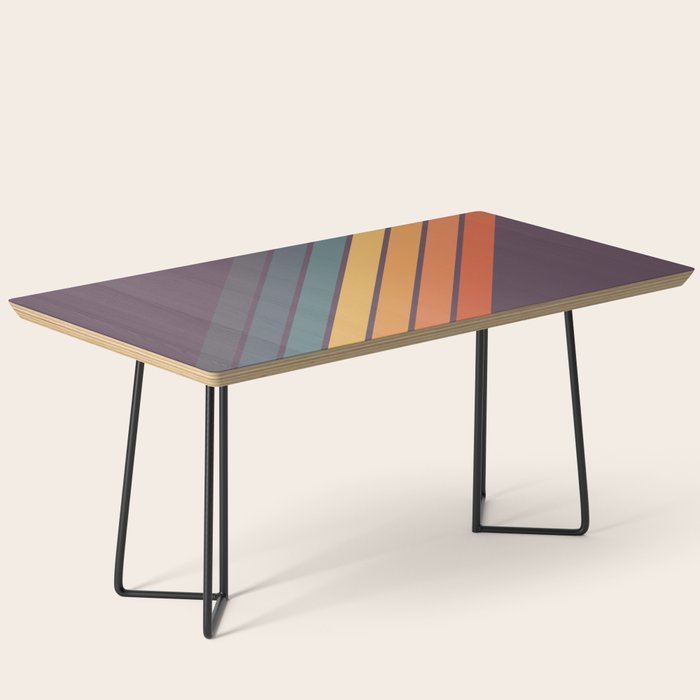 Classic 70s Style Retro Stripes - Dalana Coffee Table Gallery Image 1