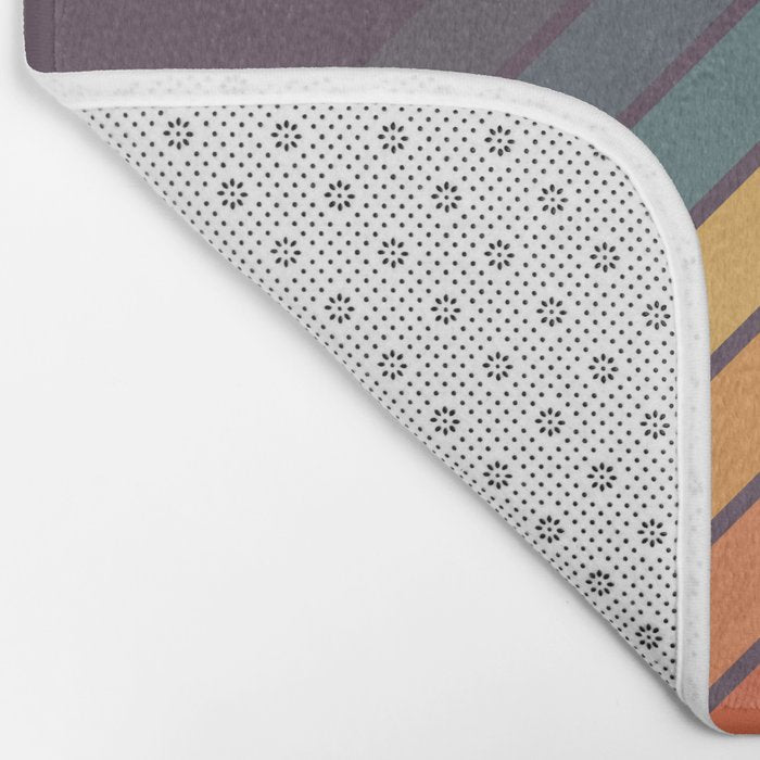 Classic 70s Style Retro Stripes - Dalana Bath Mat Gallery Image 2