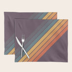 Classic 70s Style Retro Stripes - Dalana Placemat Gallery Image 1