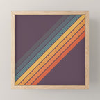 Classic 70s Style Retro Stripes - Dalana Mini Art Print Gallery Image 1