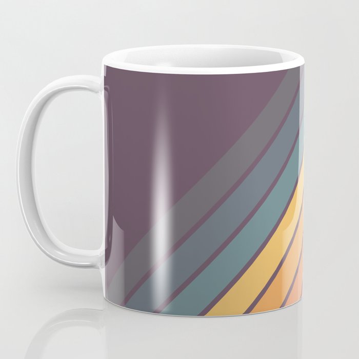 Classic 70s Style Retro Stripes - Dalana Coffee Mug Gallery Image 3