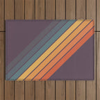 Classic 70s Style Retro Stripes - Dalana Outdoor Rug Gallery Image 1