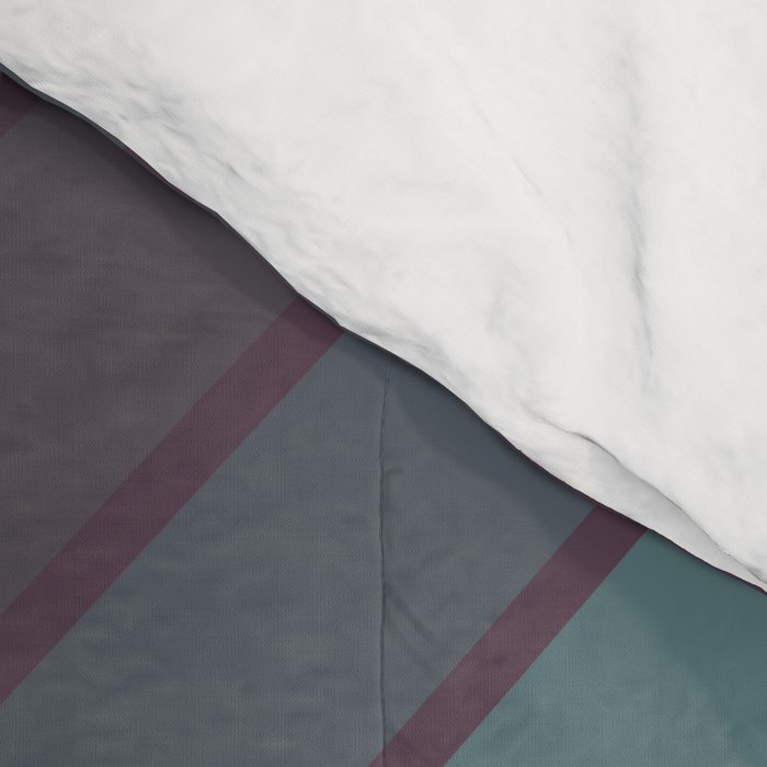 Classic 70s Style Retro Stripes - Dalana Comforter Gallery Image 4