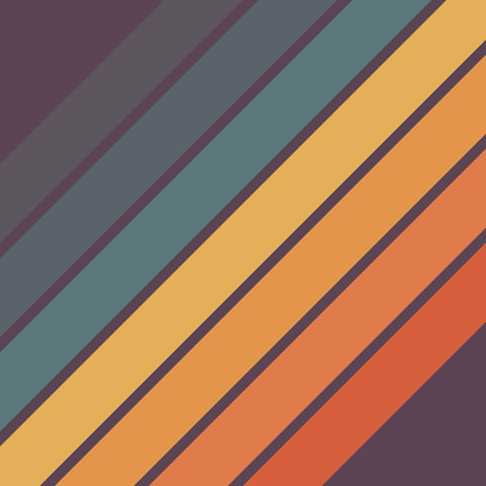 Classic 70s Style Retro Stripes - Dalana Coffee Mug Gallery Image 2