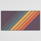 Classic 70s Style Retro Stripes - Dalana Desk Mat Gallery Image 3