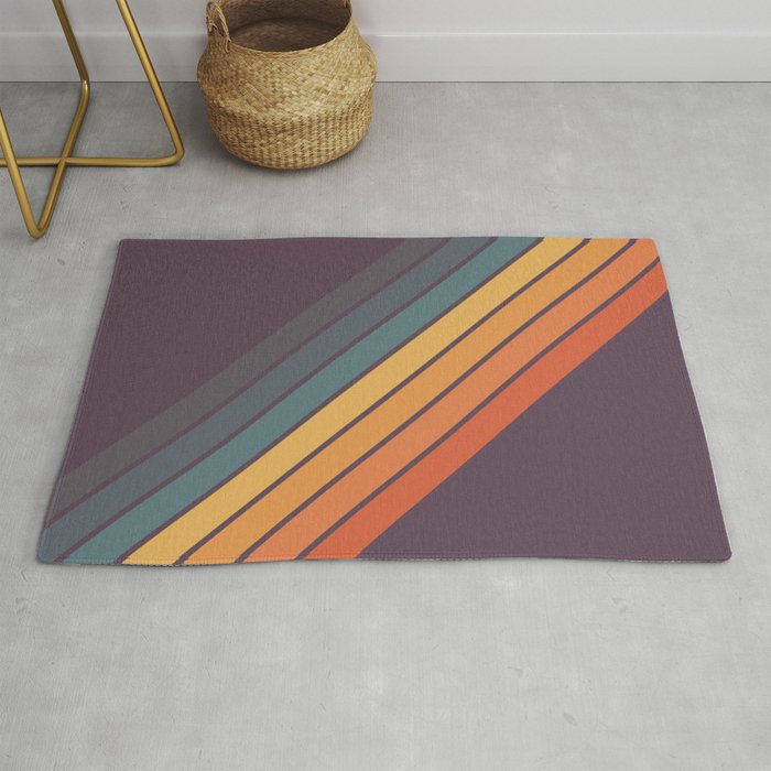 Classic 70s Style Retro Stripes - Dalana Rug Gallery Image 1