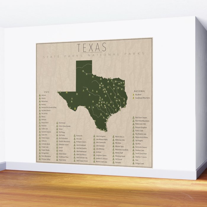 Texas Parks Wall Mural Gallery Image 2
