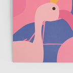 Flamingo Party / Whimsical Bird Illustration Poster Gallery Image 3