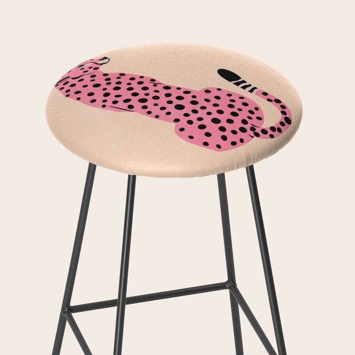 The Stare: Peach Cheetah Edition Stool Gallery Image 2