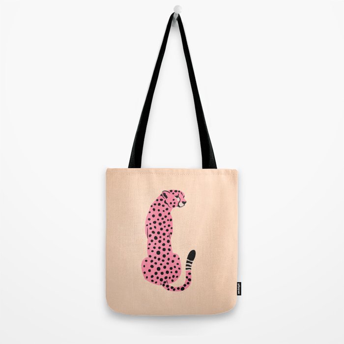 The Stare: Peach Cheetah Edition Tote Bag Gallery Image 2