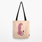 The Stare: Peach Cheetah Edition Tote Bag Gallery Image 2