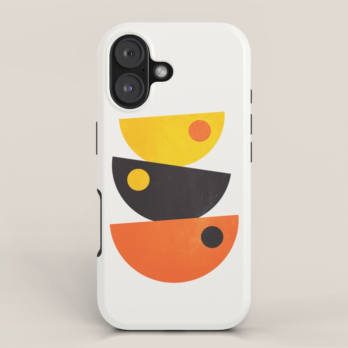 Balance 01: Bowls | Mid-Century Edition iPhone Case Gallery Image 1
