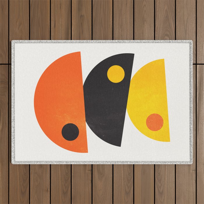 Balance 01: Bowls | Mid-Century Edition Outdoor Rug Gallery Image 1